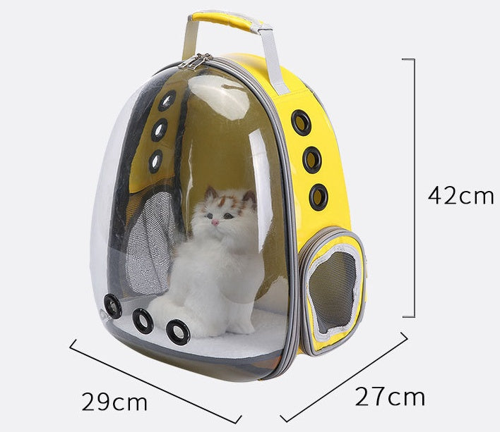 Portable Pet Backpack Carrier Bubble
