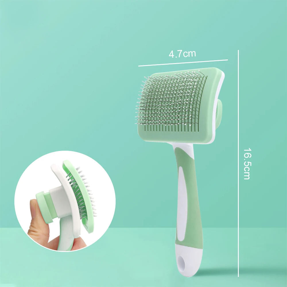 Self-Cleaning Slicker Brush