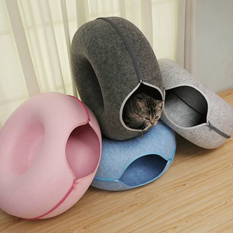 Donut Cat Tunnel Bed