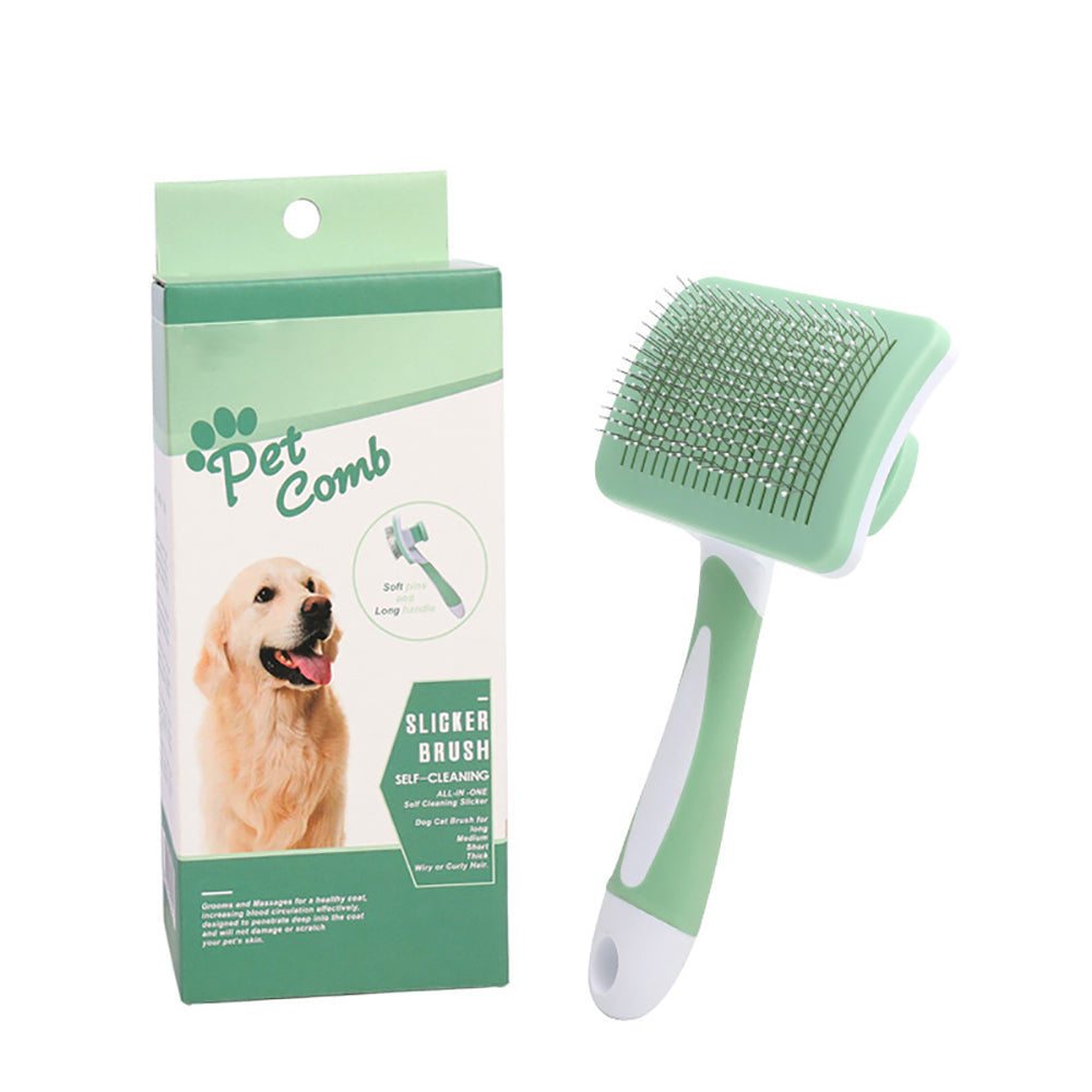Self-Cleaning Slicker Brush