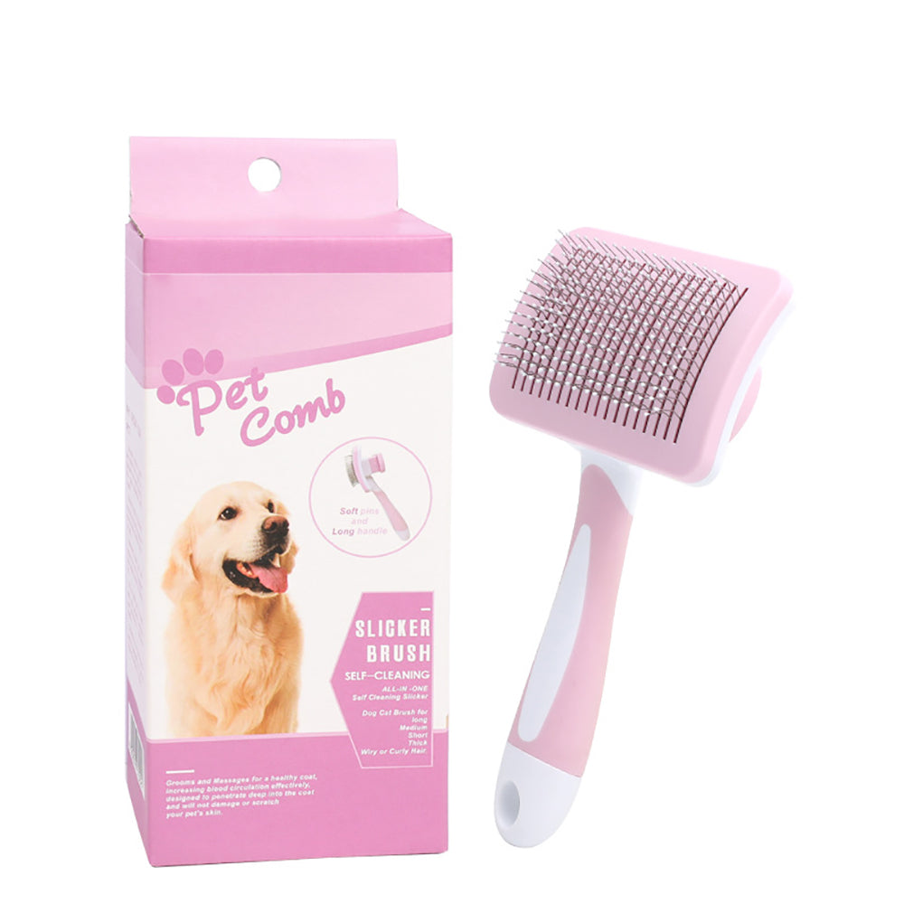 Self-Cleaning Slicker Brush