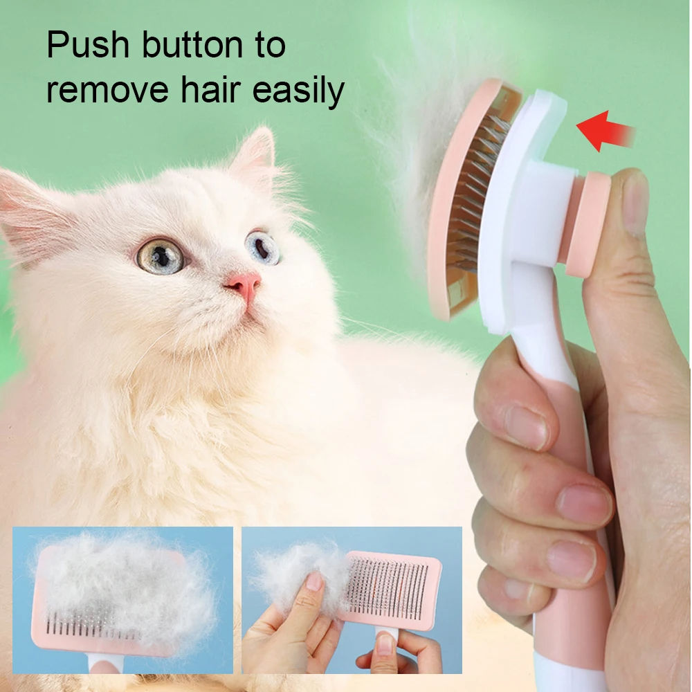 Self-Cleaning Slicker Brush